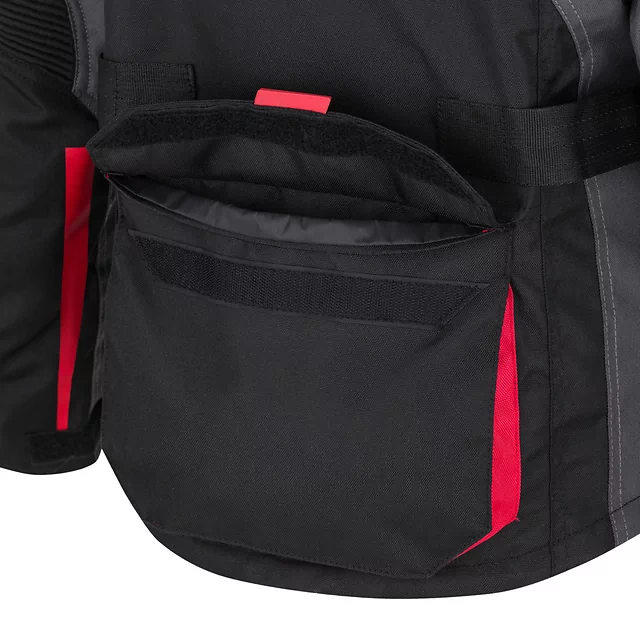 Dámska moto bunda W-TEC Radana - čierno-šedo-červená