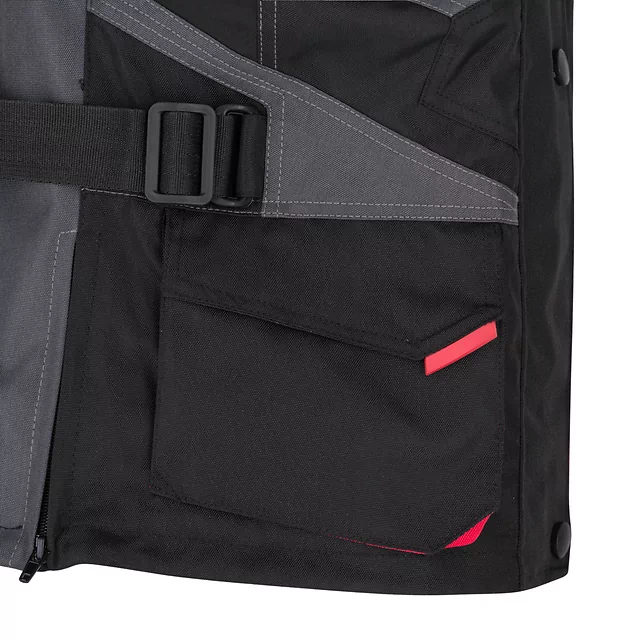 Dámska moto bunda W-TEC Radana - čierno-šedo-červená