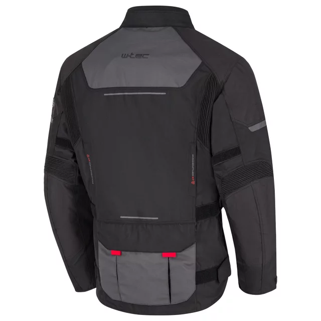 Pánska moto bunda W-TEC Xeniaq - čierno-šedá