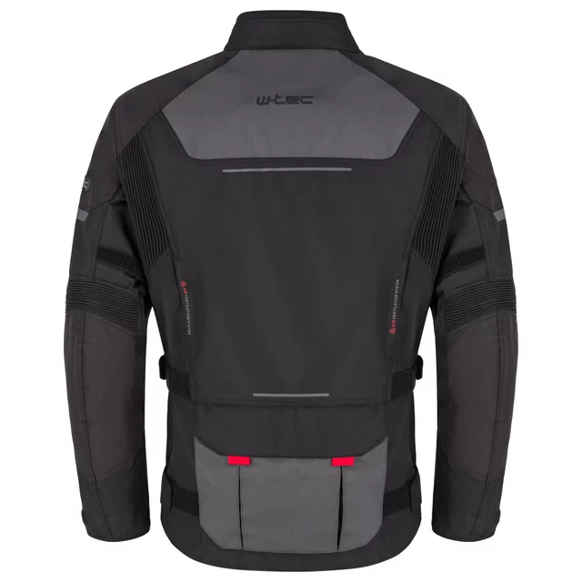 Pánska moto bunda W-TEC Xeniaq - čierno-šedá