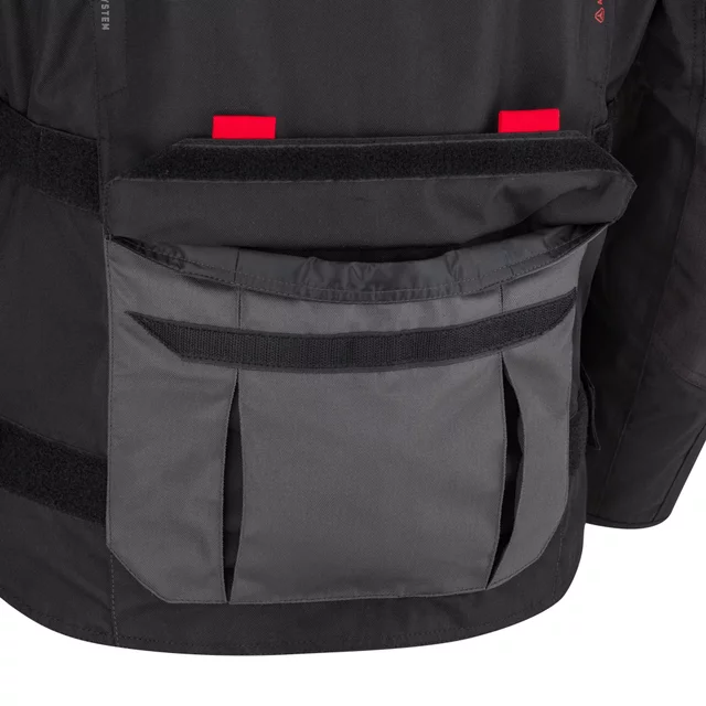 Pánska moto bunda W-TEC Xeniaq - čierno-šedá