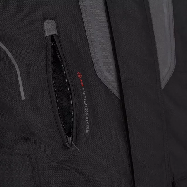 Pánska moto bunda W-TEC Xeniaq - čierno-šedá