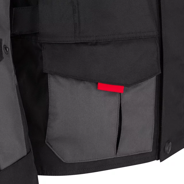 Pánska moto bunda W-TEC Xeniaq - čierno-šedá