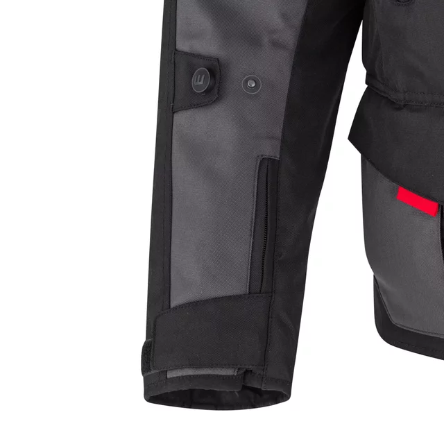Pánska moto bunda W-TEC Xeniaq - čierno-šedá