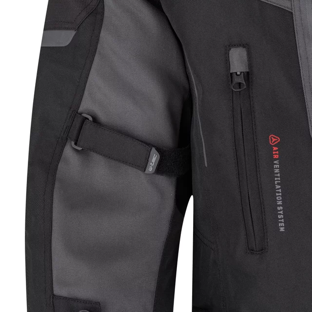 Pánska moto bunda W-TEC Xeniaq - čierno-šedá