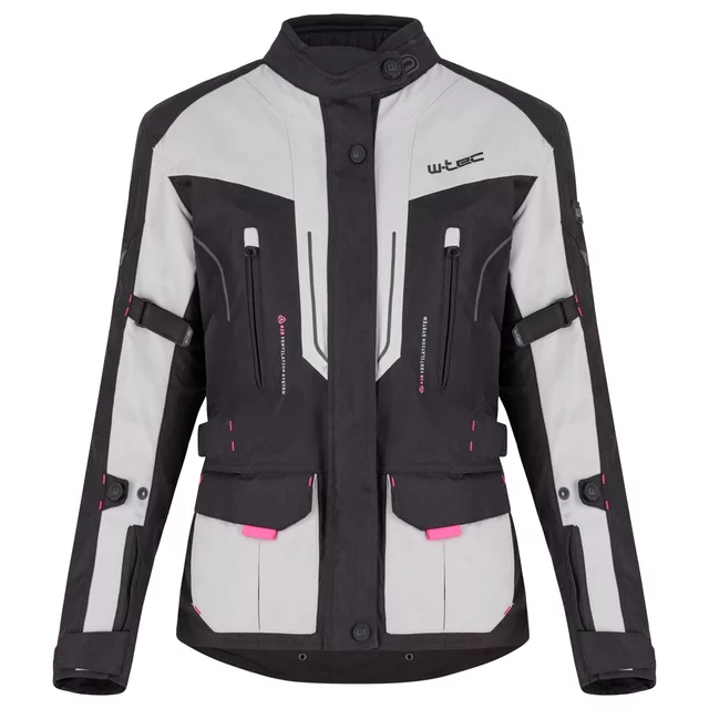 Dámska moto bunda W-TEC Xenia - čierno-šedá - čierno-šedá