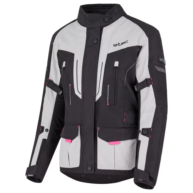 Dámska moto bunda W-TEC Xenia - čierno-šedá