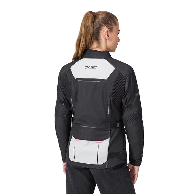 Dámska moto bunda W-TEC Xenia - čierno-šedá