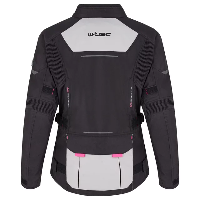Dámska moto bunda W-TEC Xenia - čierno-šedá
