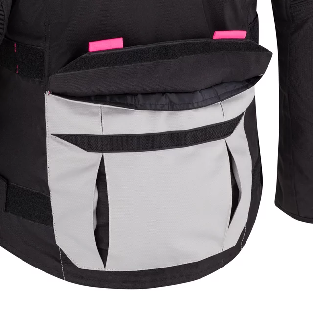 Dámska moto bunda W-TEC Xenia - čierno-šedá