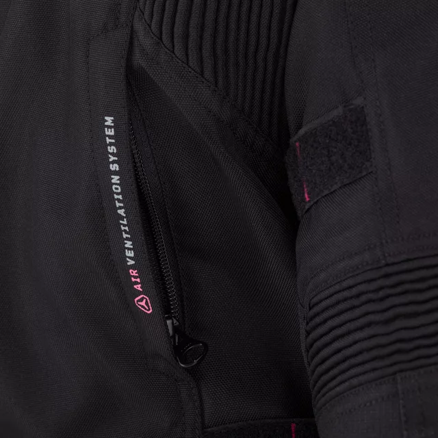 Dámska moto bunda W-TEC Xenia - čierno-šedá