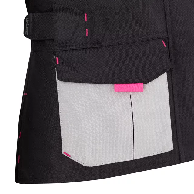 Dámska moto bunda W-TEC Xenia - čierno-šedá