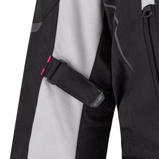 Dámska moto bunda W-TEC Xenia - čierno-šedá