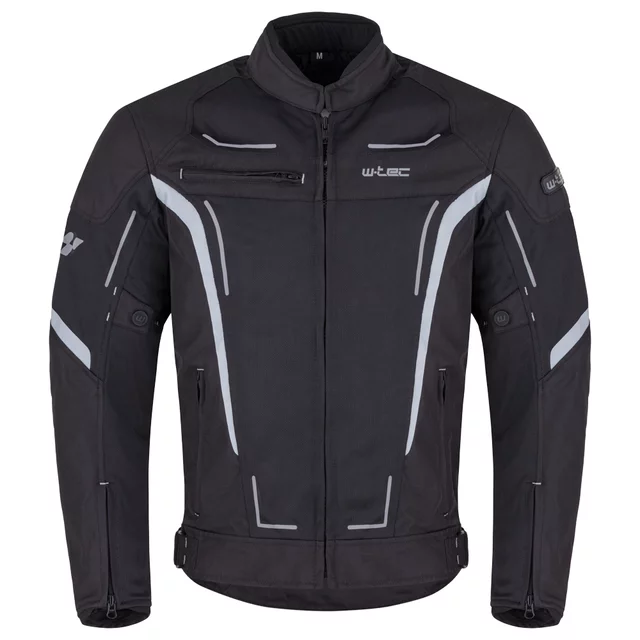 Letná pánska moto bunda W-TEC Mirelio - čierno-šedá