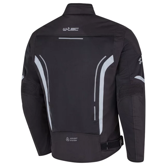 Letná pánska moto bunda W-TEC Mirelio - čierno-šedá