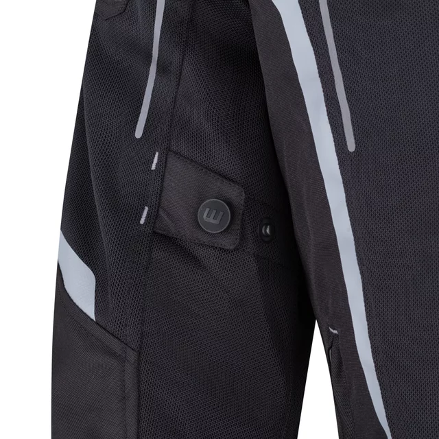 Letná pánska moto bunda W-TEC Mirelio - čierno-šedá