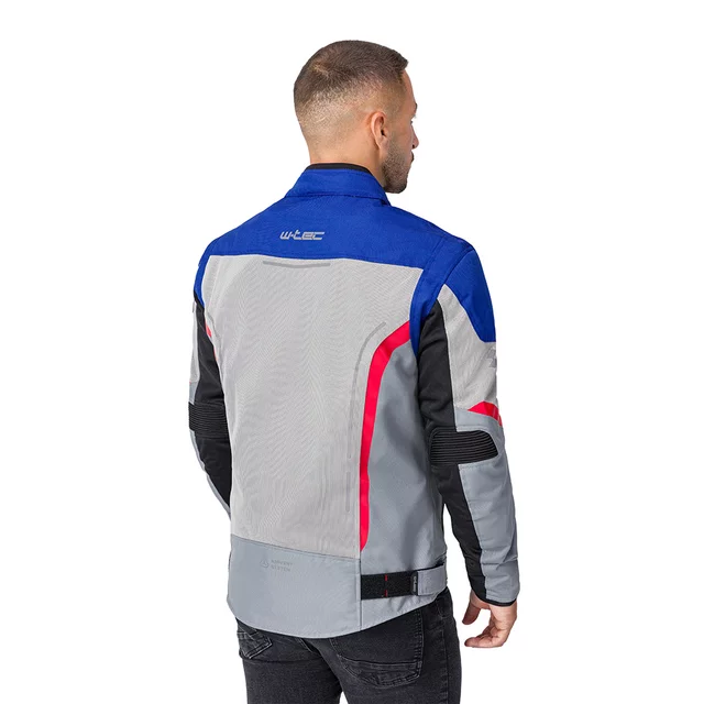 Letná pánska moto bunda W-TEC Mirelio - čierno-šedá