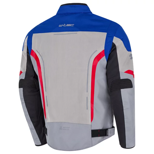 Letná pánska moto bunda W-TEC Mirelio - čierno-šedá