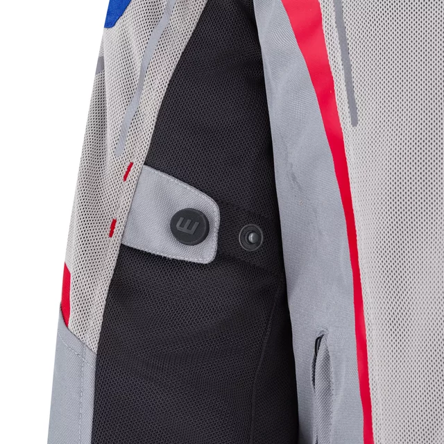 Letná pánska moto bunda W-TEC Mirelio - čierno-šedá