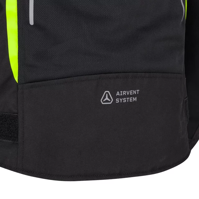 Letná pánska moto bunda W-TEC Mirelio - čierna-fluo