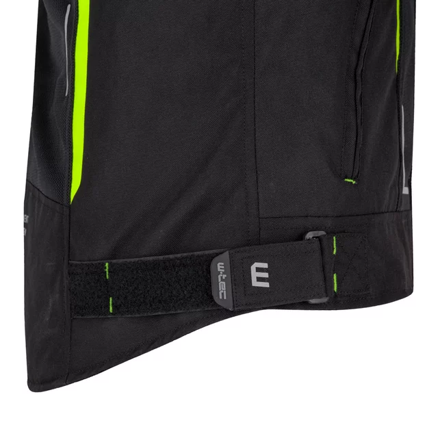 Letná pánska moto bunda W-TEC Mirelio - čierna-fluo