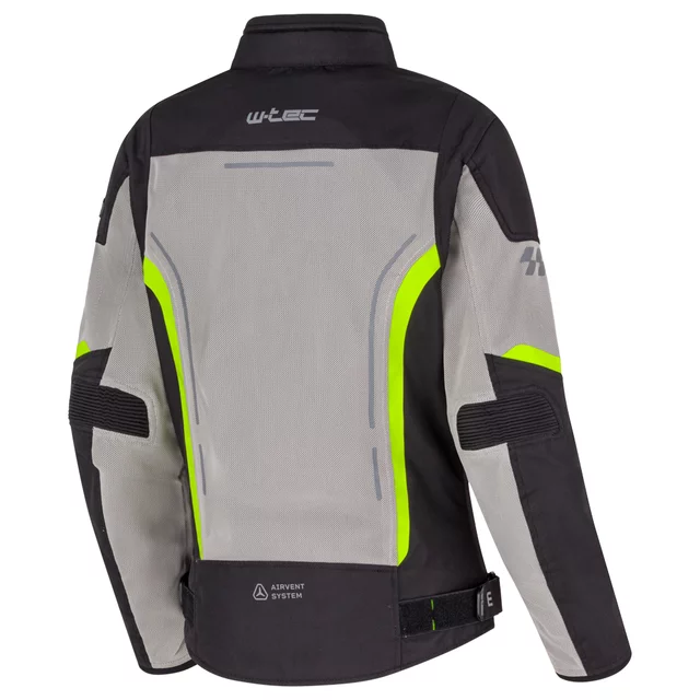 Letná dámska moto bunda W-TEC Mirelia - čierno-šedo-ružová