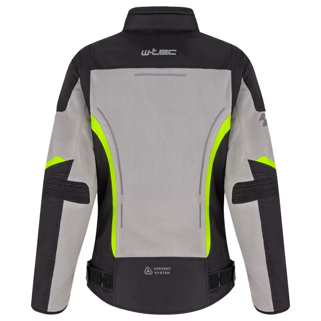 Letná dámska moto bunda W-TEC Mirelia - čierno-šedo-ružová