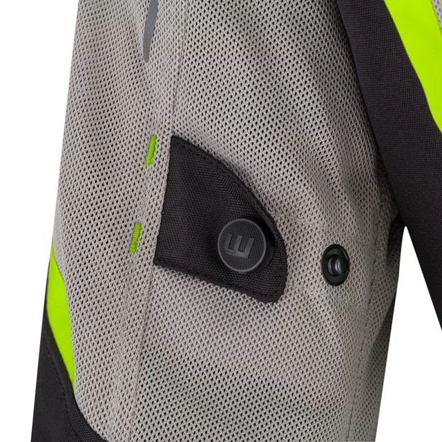 Letná dámska moto bunda W-TEC Mirelia - čierno-šedo-ružová