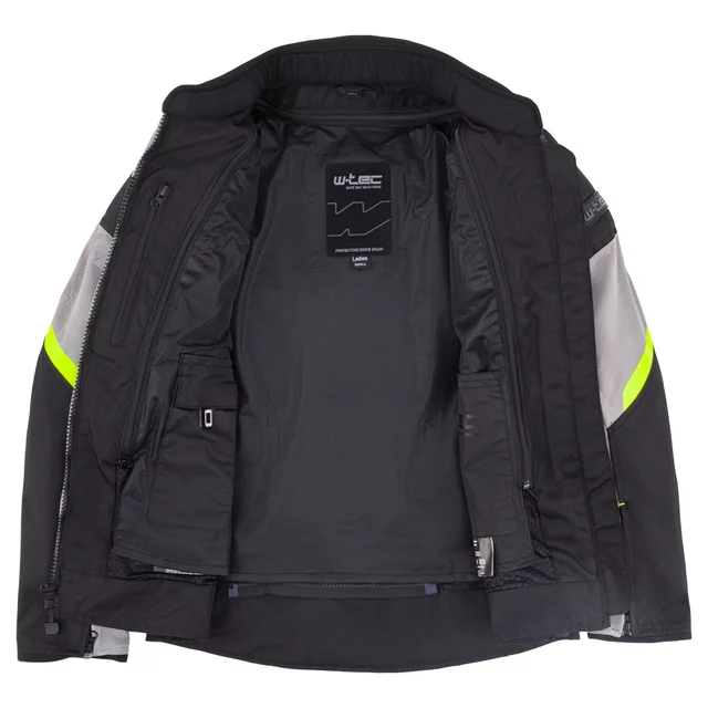 Letná dámska moto bunda W-TEC Mirelia - čierno-šedo-ružová