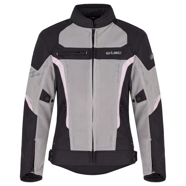 Letná dámska moto bunda W-TEC Mirelia - čierno-šedá