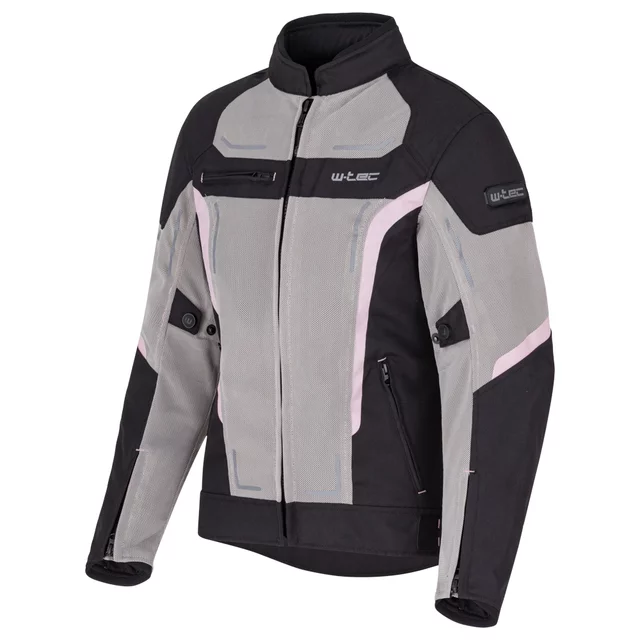 Letná dámska moto bunda W-TEC Mirelia - čierno-šedá
