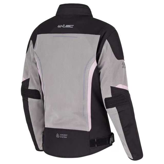 Letná dámska moto bunda W-TEC Mirelia - čierno-šedá