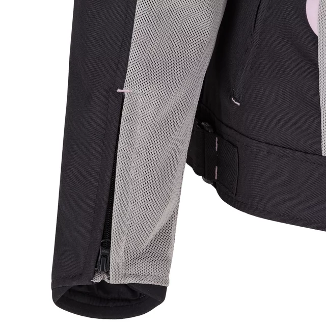 Letná dámska moto bunda W-TEC Mirelia - čierno-šedá