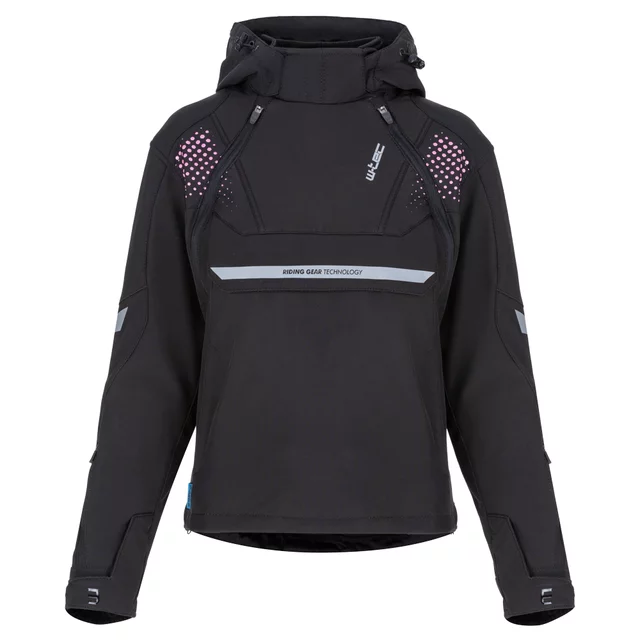 Dámska softshellová moto bunda W-TEC Annorack Lady - čierno-piesková