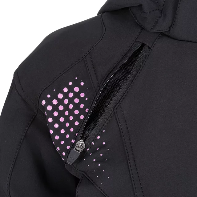 Dámska softshellová moto bunda W-TEC Annorack Lady - čierno-piesková
