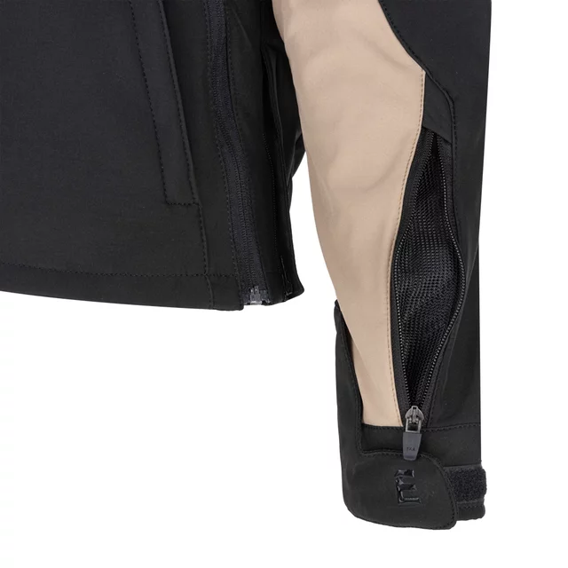 Dámska softshellová moto bunda W-TEC Annorack Lady - čierno-piesková