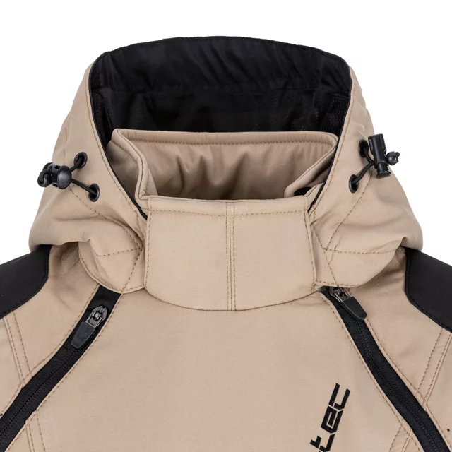 Dámska softshellová moto bunda W-TEC Annorack Lady - čierno-piesková