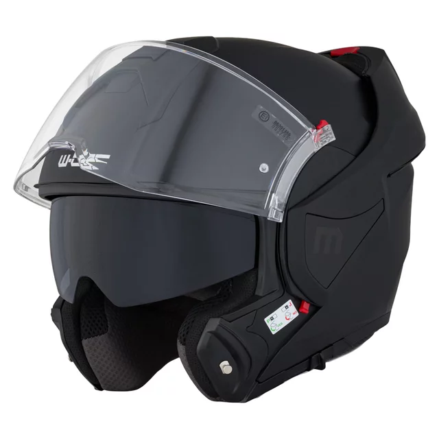 Preklápacia moto prilba W-TEC Sabron P/J - Nardo Grey