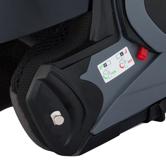 Preklápacia moto prilba W-TEC Sabron P/J - Nardo Grey