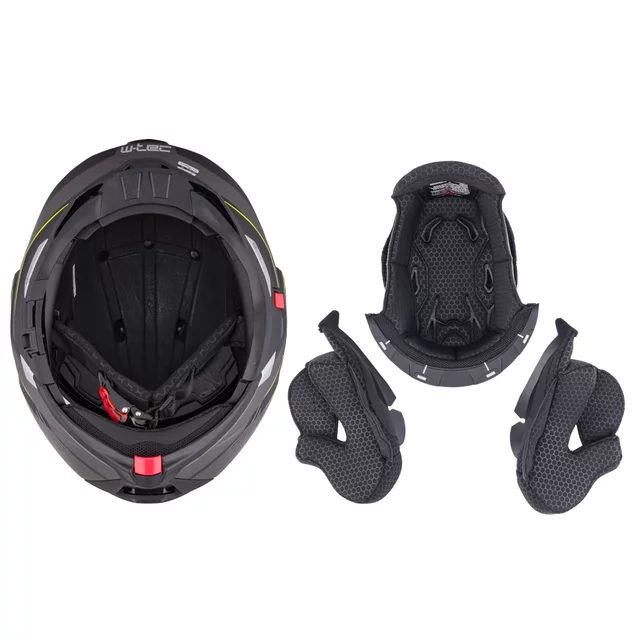Preklápacia moto prilba W-TEC Zoroz P/J - Glossy Tricolor