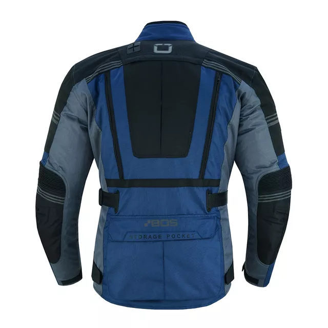 Pánska touringová moto bunda BOS Maximum - Gray
