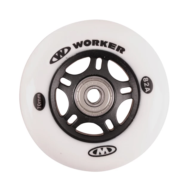 In-line kolieska WORKER 70mm a ložiská ABEC-5 Chrome - Set 4 ks