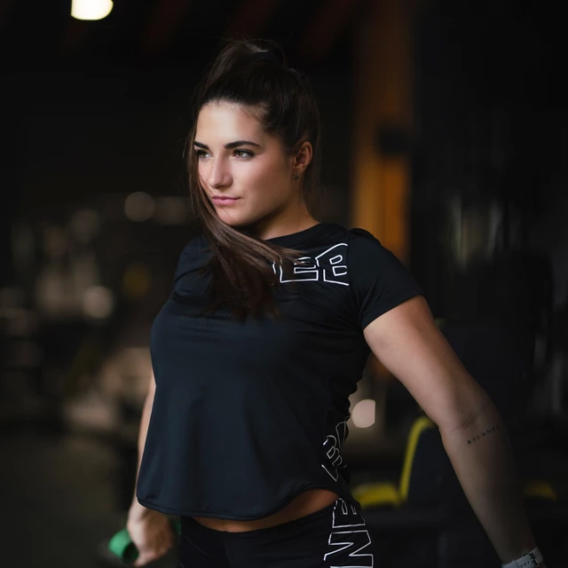 Dámske funkčné tričko s krátkym rukávom Nebbia FIT Activewear 440 - White