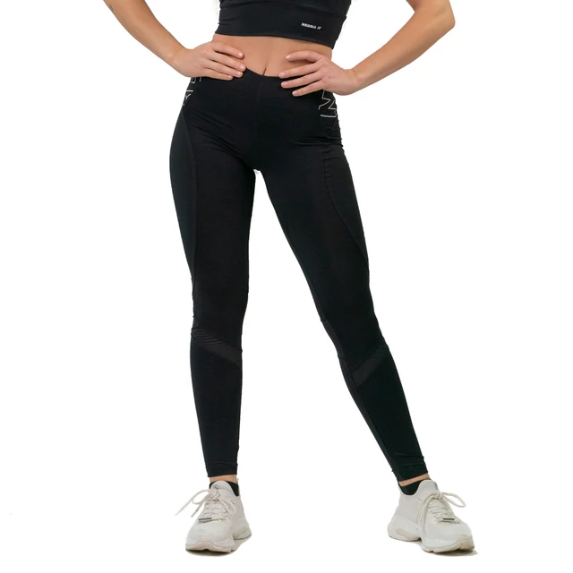 Dámske legíny s vysokým pásom Nebbia FIT Activewear 443 - Black - Black