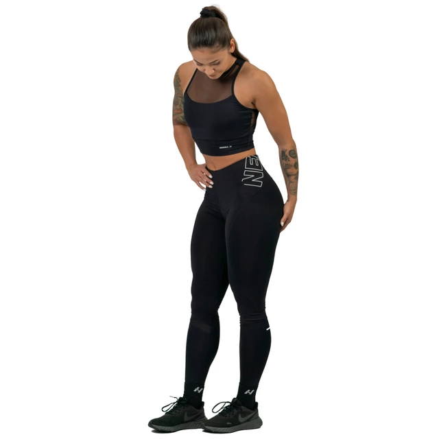 Dámske legíny s vysokým pásom Nebbia FIT Activewear 443 - Black