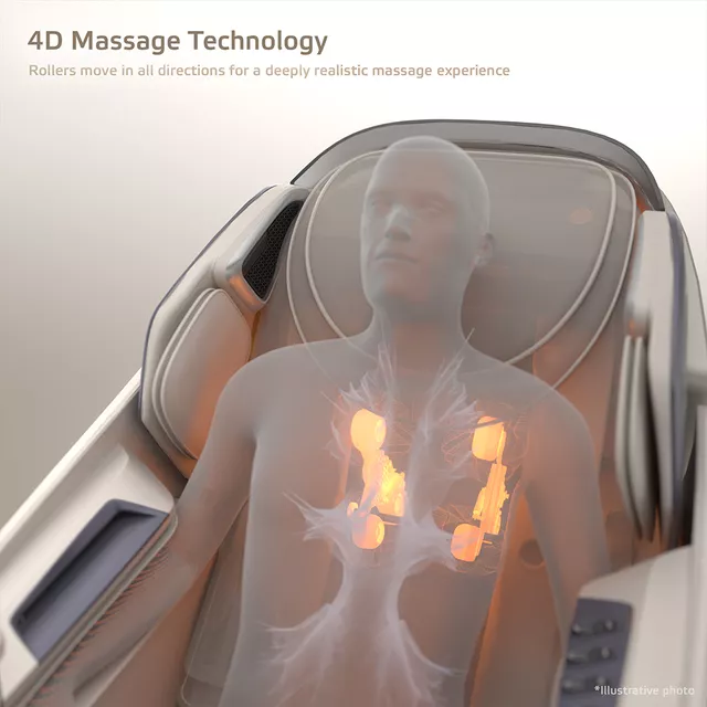 4D masážne kreslo inSPORTline Balsadena - čierna