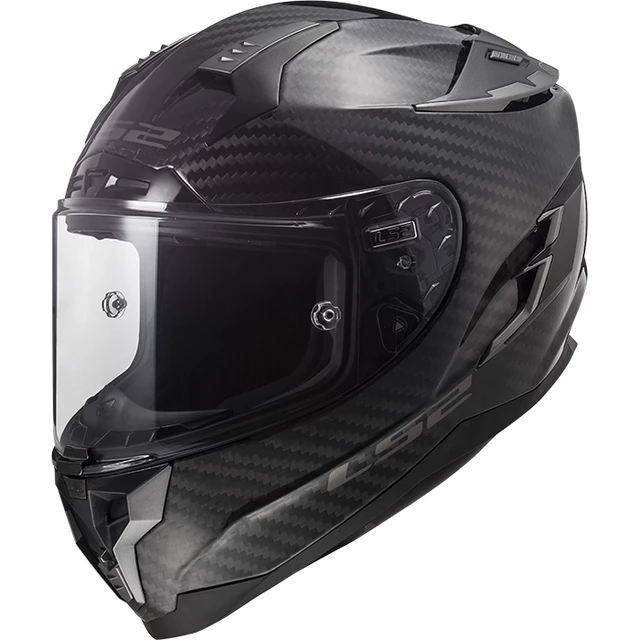 Moto prilba LS2 FF327 Challenger C Carbon Solid - Black - Black