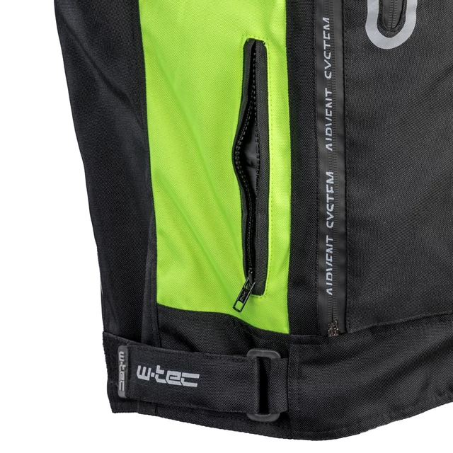 Moto bunda W-TEC Gelnair - 2.akosť - čierno-zelená