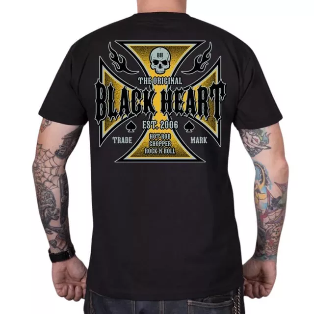 Tričko BLACK HEART Ruthless - čierna - čierna