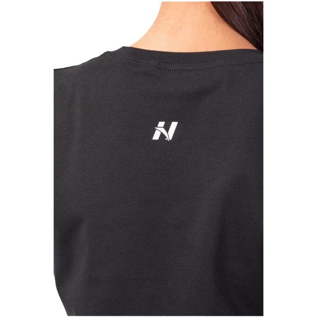 Dámsky voľný crop top Nebbia Minimalist Logo 600 - Cream